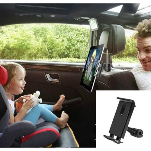 Car Tablet Phone Holder Seat Ajustable iPad Stand Car Phone Holder For Headrest 360 Rotation Mobile Phone Mount Holder