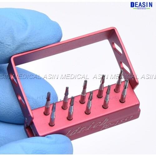10Pcs/1Pack Dental Tungsten Steel Carbide Bur Drill For High Speed Handpiece FG1558/FG 1557