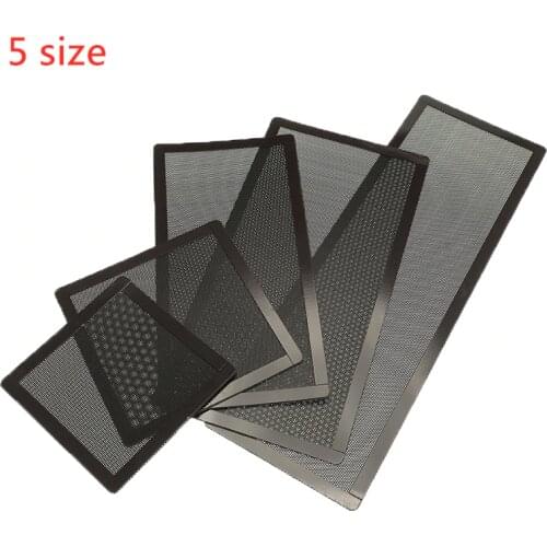 5 Size Computer PC Case Cooling Fan Magnetic Dust Filter Mesh Net Cover Computer Guard PVC Cooling Fan Antidust Net