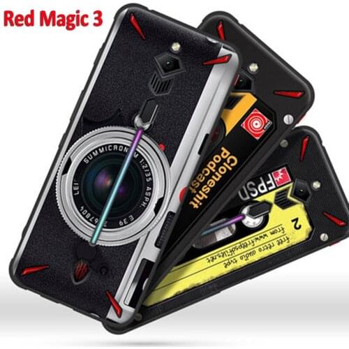 For Nubia Red magic 3 case TPU Soft retro camera phone Cover Redmagic3 case Shockproof Protective shell Redmagic 3 6.65" cases