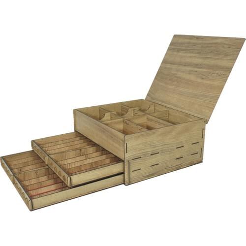 Bill Venue Wooden Clock-Rosary-Jewelry Box 3 Layer 34 Division