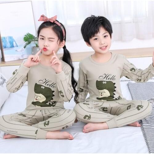 Kids Boys Sleepwear baby girl spring cotton sets Children Homewear Pajamas for Boy Pyjamas Kids Nightwear 2-13Y teenage clothes