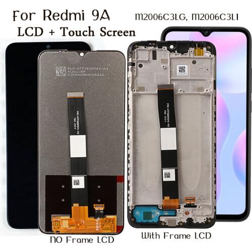 Display For Xiaomi Redmi 9A 9i M2006C3LG, M2006C3LI LCD Display Touch Screen Replacement Tested Phone LCD Screen Spare Part
