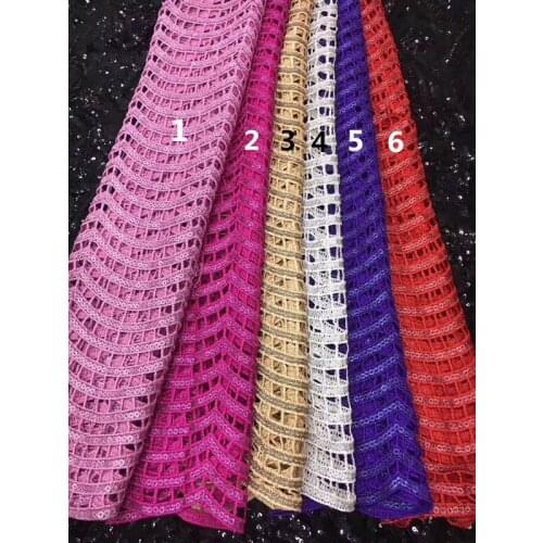 Super Quality Tulle Lace Fabric with sequins ZH-82218 African French lace fabric unique embroidered lace fabric