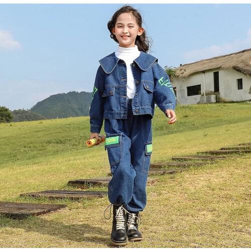 Fashion Kids Clothing Outfits 2021 Spring Autumn Tops Coat Pant 2Pieces Set Warm Baby Girls Outfits For 4 5 6 7 8 10 11 12 14Yrs