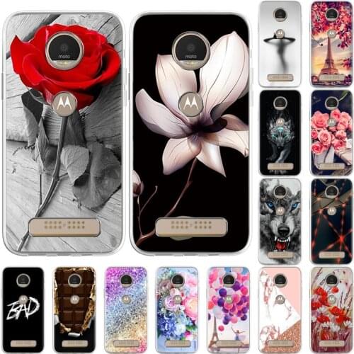 Fashion Flower Rose Case For Motorola Moto G Fast Pro G100 Cover Silicone TPU Fundas For Moto G4 Play Z3 X3Play Protective Shell