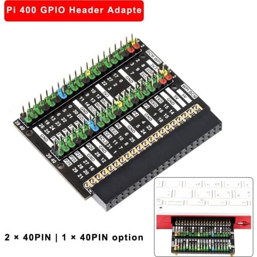 Raspberry Pi 400 GPIO Adapter Module Interface Expansion 2 x 40PIN | 1 x 40PIN Header Adapter Extension for Raspberry Pi 400