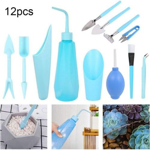 12pcs/set Watering Sowing Seedling Digging Garden Planter Kit Mini Household DIY Tool Pruning Succulent Planting Grafting