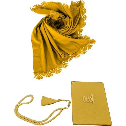 Mevlüt Cover Set Set of 3 (Mevlüt Cover, Yasin, Tesbih) Islamic Prayer Prayer Gift Muslim Sets Abaya Dubai 70x140cm العبايات
