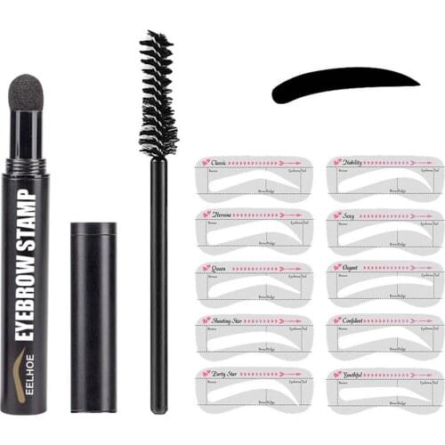 Eyebrow Stamp And Stencil Kit Brow Shaping Templates DIY Tools Long Lasting Natural Contourin One Step Brow Stamp Shaping Kit