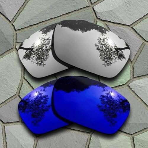 Chrome&Violet Blue Sunglasses Polarized Replacement Lenses for Oakley Fuel Cell