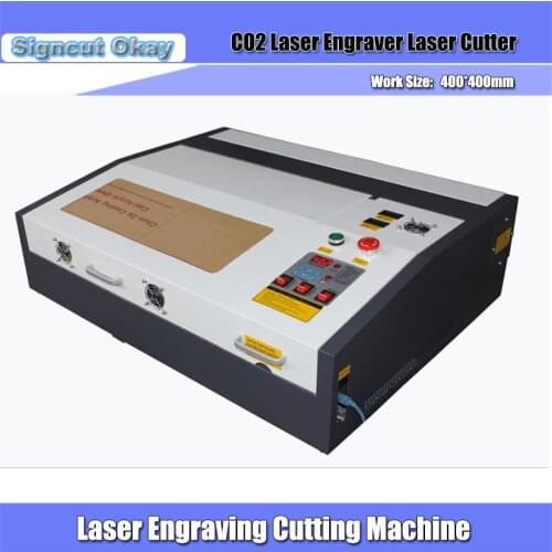 Desktop 40W Co2 Laser Engraver Machine 4040 Import Linear Guide Support Coreldraw Work Size 40*40cm Up and Down Table