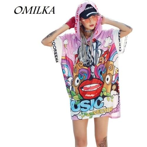OMILKA Women's Hooded T-shirts