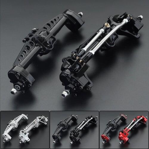 Aluminum Alloy Front and Rear Portal Axle Set for 1/10 RC Crawler Car Axial SCX10 III AXI03007 Upgrades Parts