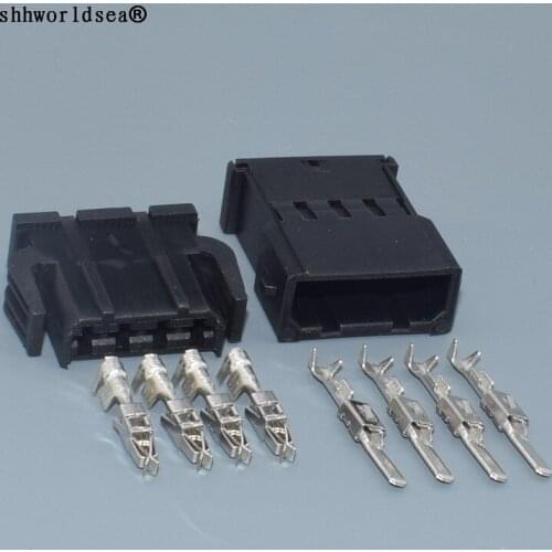 Shhworldsea 4 Pin 2.8mm Female male Auto Connector With Terminals For VW Clamp Car Connector 893971634 893971994