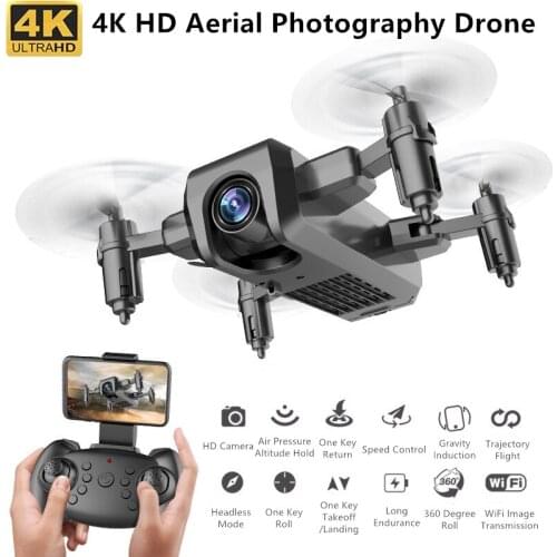 Foldable WIFI FPV RC Drone 4K Wide Angle HD Camera Air Pressure Altitude Hold 3D Flips One Key Return APP Control RC Quadcopter
