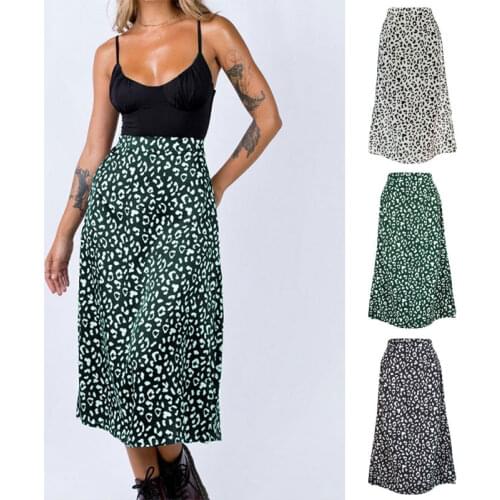 90s Women Summer Wrapped Skirts Beach Holiday Clothes High Waist Floral Print Split Casual 2021 Midi Skirt Female Sexy Clothing