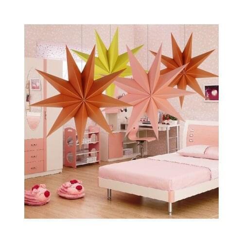 1pcs 30cm 6" DIY Nine Angles Paper Star Hanging Christmas Lantern Home Party Decoration Craft