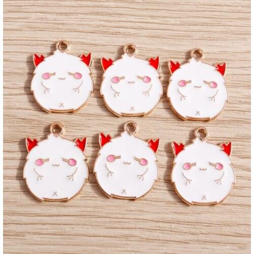 10pcs 18*22mm Alloy Enamel Halloween Bat Charms Pendants for Making Necklaces Earrings Keychain DIY Jewelry Findings Accessories