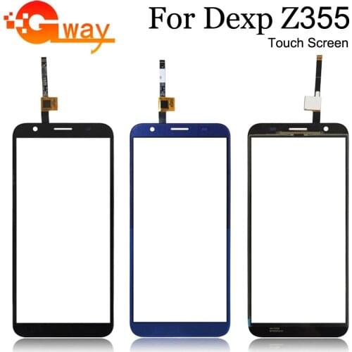 100% Tested Well 5.5" For DEXP Z355 Touch Screen Front Glass Lens Digitizer Glass Sensor Black Blue Color With Tools
