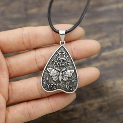 12pcs Evil Eye Dead Head Skull Butterfly Moth Witch Pendant Necklace Pagan Jewelry