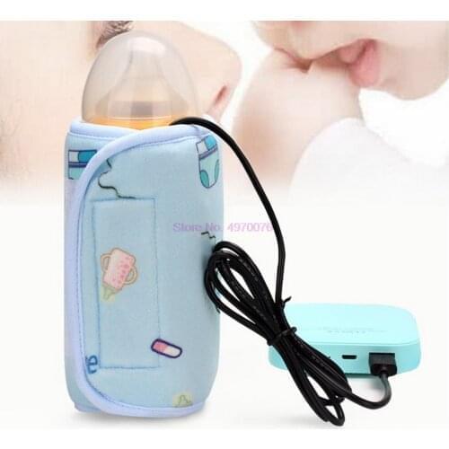DHL 200pcs USB Milk Water Warmer Bag Travel Stroller Baby Nursing Bottle Heater