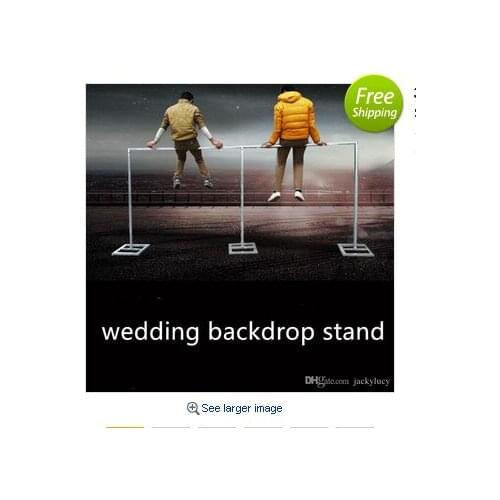3M*6M Wedding Drapery Pipe Stand/Wedding Decor Piping frame for drape /Stainess Steel Wedding Backdrop Stand