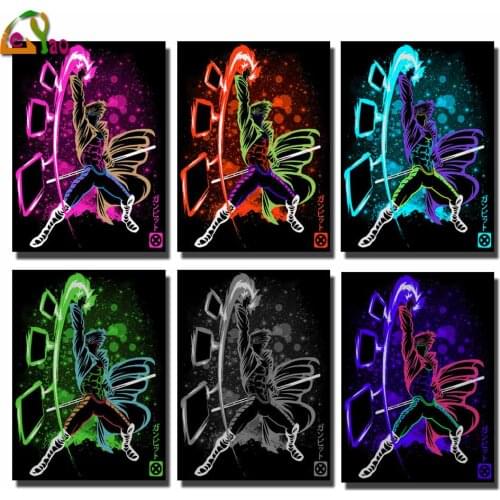 5D DIY Diamond Painting Full Square Drill Kinetic Card Boy Embroidery Cross Stitch Gift Home Decor Childs Gift Japan Anime