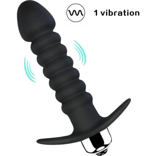 Anal Vibrator Prostate Massage Bead Single Vibration Modes For Anal Play Anal Stimulator Butt Plug Sex Toy For Women Men Couples