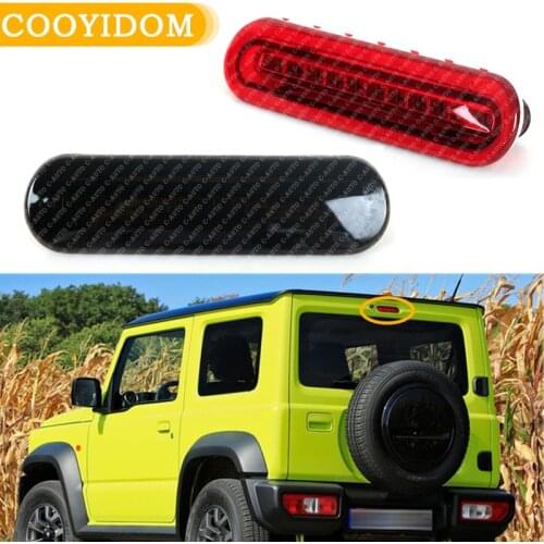 Car High Mounted Rear Brake Light Red / Black Decal Frame Cover Trim Accessories For Suzuki Jimny 2019 2020 Exterior car-styling