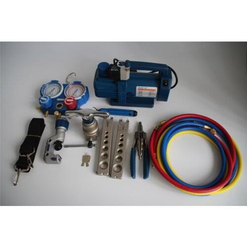 Free shipping High quality VALUE 7in1 VTB-5A Refrigeration Repair Tool Set With Aluminum alloy box