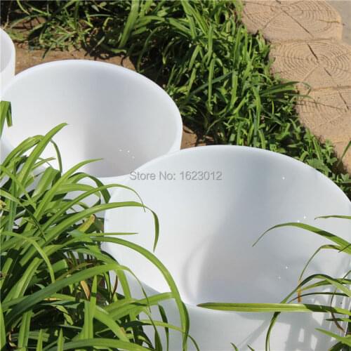 432hz Frosted D Note Sacral Chakra Quartz Crystal Singing Bowl 12" With Free Mallet and O-Ring