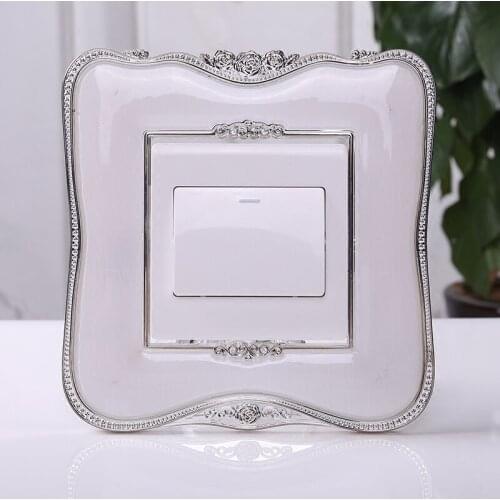 Home ornament European acrylic Creative switch stickers Smart cover Socket paste Resin switch paste