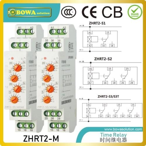 ZHRT2-S delay switch provides different time section cycle delay control in kinds of electric logic circuits by pre-settings