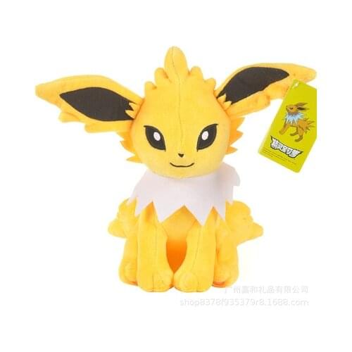 Original Anime Games Pokemon Characters Jolteon Plush Toy 25CM Stuffed Toys A Birthday Present For Fhildren