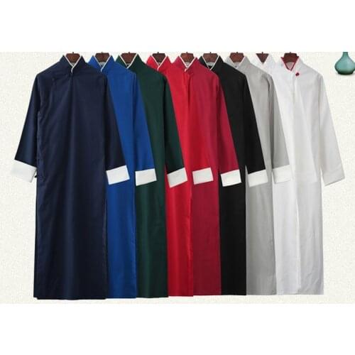 IP MAN cotton shaolin KUNG FU tai chi uniforms crosstagown Wing Chun suits taoist robe clothing red/blue/black/gray