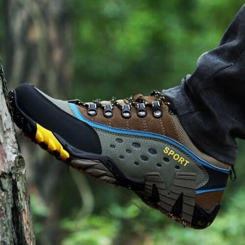 Anti-Skid Hiking Boots Men Women Outdoor Walking Sneakers Summer Breathable Trekking Shoes for Climbing Mountaineering Camping