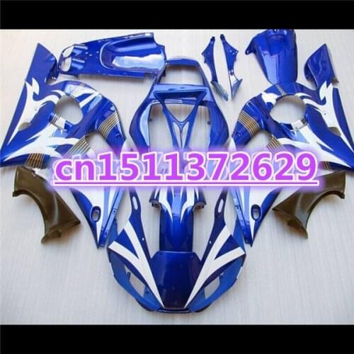 NEW ABS fairing parts for YZF-R6 98-02 YZF R6 98 99 00 01 02 (blue)YZF 600 R6 1998 99 00 01 2002 Fairing kit-Dor D