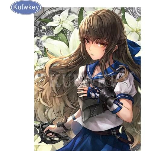 Full,Diamond Embroidery, "Cartoon girl,lily,",5D,Diamond Painting,Cross Stitch,3D,Diamond Mosaic,Needlework,Crafts,Gift b14