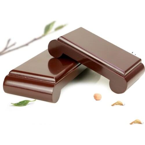 Rectangular imitation mahogany, solid wood base, handicraft ornaments, vases, fish tanks, stones, Buddha bracket 2