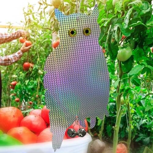Owl Bird Repellent Control Scare Device Laser Reflective Owl Bird Repellent Fake Owl Scares Bird Pigeons Woodpecker