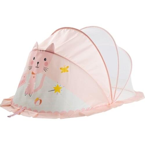 Foldable Baby Bed Mosquito Net Baby Crib Netting Portable Polyester Newborn Sleep Bed Travel Bed Netting Play Tent Children