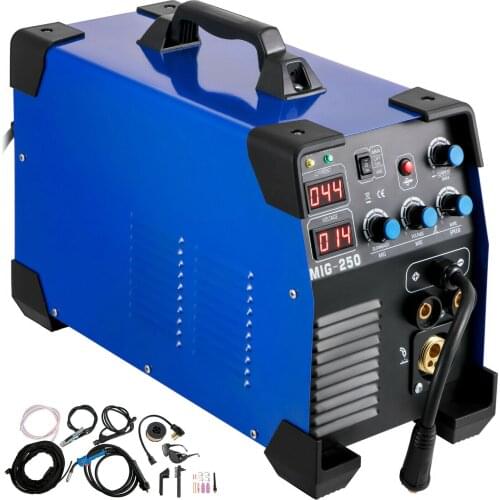 MIG Welder 250 Amp MIG TIG Arc Welder 3 in 1 Welder Welding Machine 110V 220V TIG Welder Lift ARC Welder