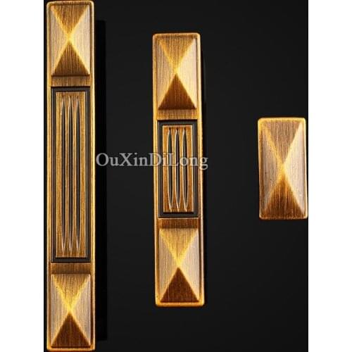 High Quality 10PCS Zinc Alloy Furniture Handles European Antique Drawer Wardrobe Cupboard Kitchen Cabinet Pulls Handles & Knobs