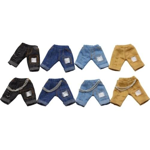 1/12 BJD Doll Pants With Hole Ob11 Vest Obitsu11 Long Sleeve T-Shirt DOD Doll Clothes (Fit Cu-Poche, P9)