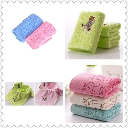 5Pcs Face Microfiber Absorbent Drying Bath Beach Towel Washcloth Swimwear Baby Towel Cute Cotton Kids Towel Baby Kid Towel