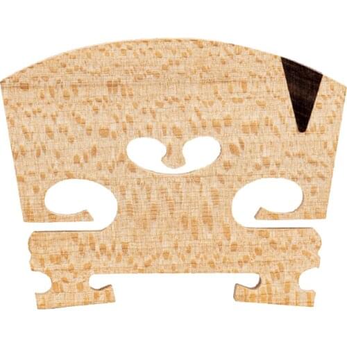 1x Violin Bridge 4/4 Full Maple Ebony Insert Parts Accessories