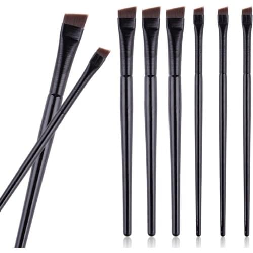 2Pcs Brow Contour Brush Small Angled Eyeliner Eyebrow Brush High Quality Professional Makeup Shadow Cosmetics Eyelash Brushes