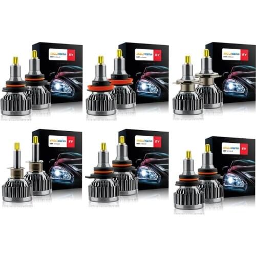 2 Pcs Upgraded 3D LED Car Headlight H1 H11 H7 V9LED360 Degrees 9005 9006 9012 LED 60W 18000LM Auto Lamp Car Head Lamps