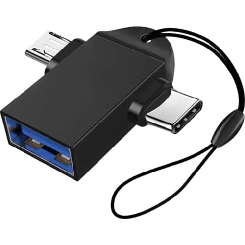 2 in 1 TypeC Micro USB OTG Adapter Phone Data Transmit Converter For Smartphone Android Tablet Hard Disk Drive